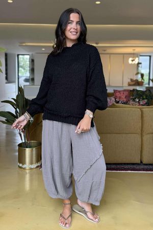 Laundry B Cuddle Club Chill Knit Black